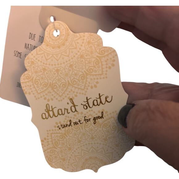 Altar'd State Floral Tie Front Long Sleeve Romper, Size Small, NWT - Picture 4 of 5